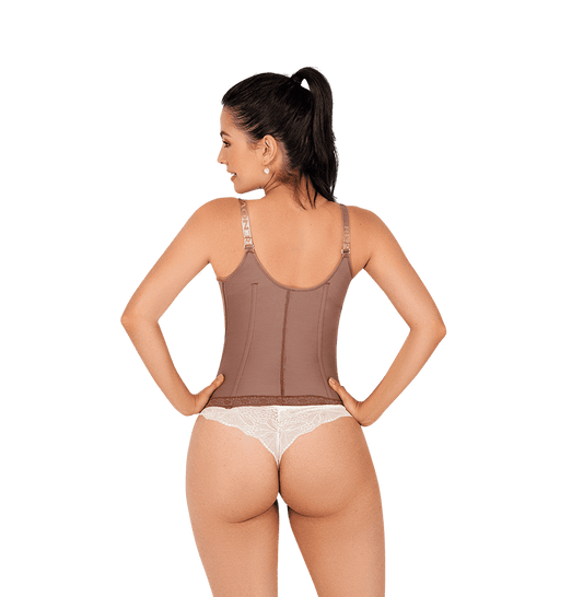 - Vest with Removable Straps, Front Tag, and Ribs