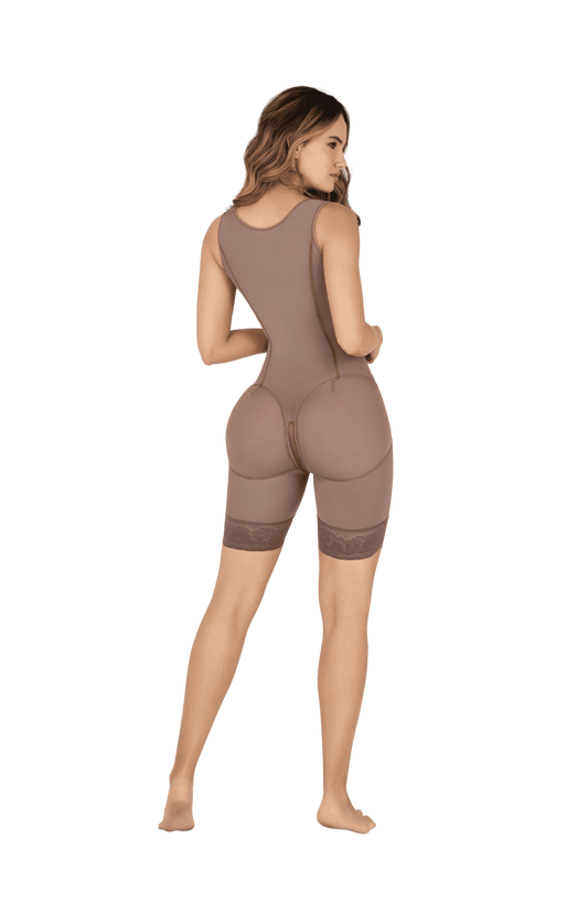 Strapless Shapewear with Central Closure