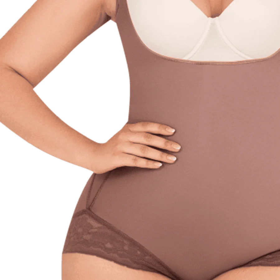 Detalles del body post parto tiras removibles