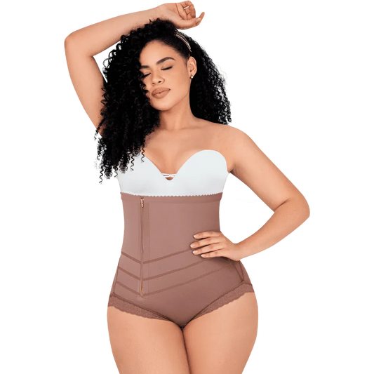 Faja pos parto figurado frontal vista frontal